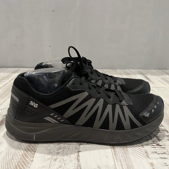 SAS Pursuit Athletic Sport Sneaker Black/Gray Men's Size 10 Narrow ~ EUC $224 - Picture 2 of 12